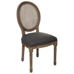 Krzesło Louis Blanche z plecionką wiedeńską szare - Atmosphera 1