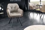 Krzesło Lounger obrotowe vintage taupe - Invicta Interior 2