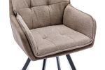 Krzesło Lounger obrotowe vintage taupe - Invicta Interior 6