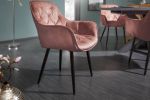 Krzesło Milano aksamitne brązowe - Invicta Interior 3