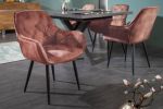 Krzesło Milano aksamitne brązowe - Invicta Interior 11