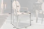 Krzesło Modern Barock Armchair aksamitne beżowe - Invicta Interior 10