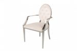 Krzesło Modern Barock Armchair aksamitne beżowe - Invicta Interior 1