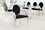 Krzesło Modern Barock Armchair aksamitne czarne - Invicta Interior 4