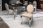 Krzesło Modern Barock Chair aksamitne beżowe - Invicta Interior 9