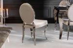 Krzesło Modern Barock Chair aksamitne beżowe - Invicta Interior 4