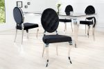 Krzesło Modern Barock Chair aksamitne czarne - Invicta Interior 1