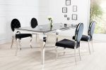 Krzesło Modern Barock Chair aksamitne czarne - Invicta Interior 6