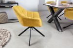 Krzesło Papillon obrotowe musztardowe - Invicta Interior 5