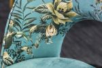 Krzesło Pret-A-Porter turkusowe w kwiaty - Invicta Interior 7