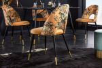 Krzesło Pret-A-Porter żółte w kwiaty - Invicta Interior 4
