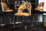 Krzesło Pret-A-Porter żółte w kwiaty - Invicta Interior 3