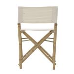 Krzesło reżyserskie Boho bambusowe składane 4
