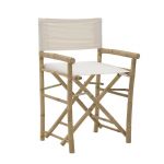 Krzesło reżyserskie Boho bambusowe składane 1