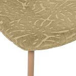 Krzesło Scandi aksamitne ze wzorem żółte - Atmosphera 2