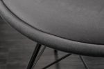 Krzesło Scandinavia Retro aksamitne szare - Invicta Interior 7