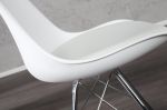 Krzesło Scandinavia Retro białe srebrne - Invicta Interior 3