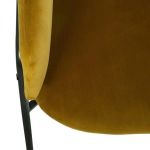 Krzesło Siron musztardowe aksamitne - Atmosphera 3