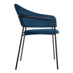 Krzesło Siron niebieskie aksamitne - Atmosphera 2