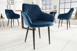 Krzesło Turin  aksamitne niebieskie - Invicta Interior 6
