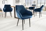 Krzesło Turin  aksamitne niebieskie - Invicta Interior 5