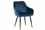 Krzesło Turin  aksamitne niebieskie - Invicta Interior 1