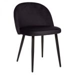 Krzesło Twirl aksamitne czarne - Atmosphera 2