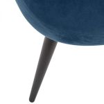 Krzesło Twirl aksamitne niebieskie - Atmosphera 2