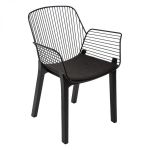 Krzesło Wire Lounge czarne 2