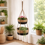 Kwietnik Boho wiszący podwójny - Atmosphera 2