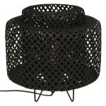 Lampa bambusowa Boho stołowa czarna 1