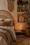 Lampa bambusowa Boho stołowa natur 2