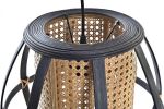Lampa bambusowa czarna 2
