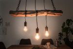 Lampa Barracuda 73cm drewniana na 3 żarówki  - Invicta Interior 3