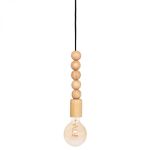 Lampa drewniane perły - Atmosphera 1