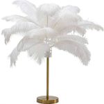 Lampa Feather Palm biała stołowa 60cm - Kare Design 1