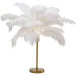 Lampa Feather Palm biała stołowa 60cm - Kare Design 2