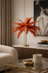 Lampa Feather Palm kolor rdzy stołowa 60 cm - Kare Design 3