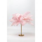 Lampa Feather Palm różowa stołowa 60cm - Kare Design 4