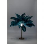Lampa Feather Palm zielona stołowa 60cm - Kare Design 3