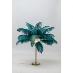 Lampa Feather Palm zielona stołowa 60cm - Kare Design 2