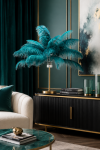 Lampa Feather Palm zielona stołowa 60cm - Kare Design 3