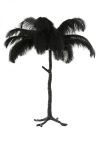 Lampa Feather pióra czarna stołowa 68 cm 1