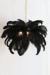 Lampa Feather pióra czarna sufitowa 80 cm 2