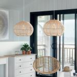 Lampa Kula boho rattanowa - Atmosphera 2