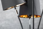 Lampa Levels podłogowa 176 cm czarno-złota  - Invicta Interior 9