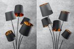 Lampa Levels podłogowa 176 cm czarno-złota  - Invicta Interior 8