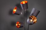 Lampa Levels podłogowa 176 cm czarno-złota  - Invicta Interior 7