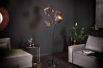 Lampa Levels podłogowa 176 cm czarno-złota  - Invicta Interior 3