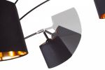 Lampa Levels podłogowa 205 cm czarno-złota - Invicta Interior 2